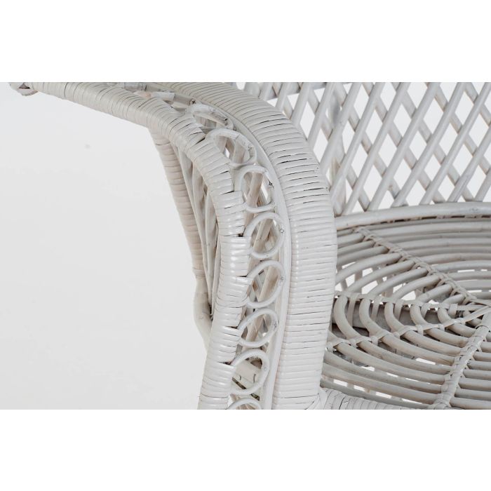 DKD Home Decor Sillón Balines Emmanuele Blanco Ratan 97 x 66 x 144 cm 1
