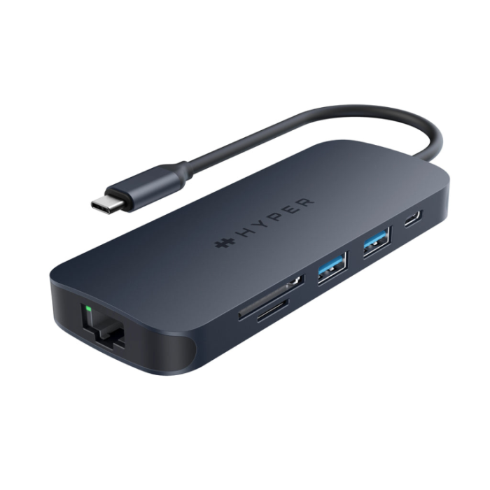 HYPER HD4004GL hub de interfaz USB 3.2 Gen 1 (3.1 Gen 1) Type-C 10000 Mbit/s Azul, Gris HYPER HD4004GL hub de interfaz USB 3.2 Gen 1 (3.1 Gen 1) Type-C 10000 Mbit/s Azul, Gris