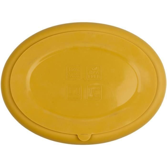 Thermobaby AAAMA84077 Pack de Comida de Silicona - Amarillo Miel 4
