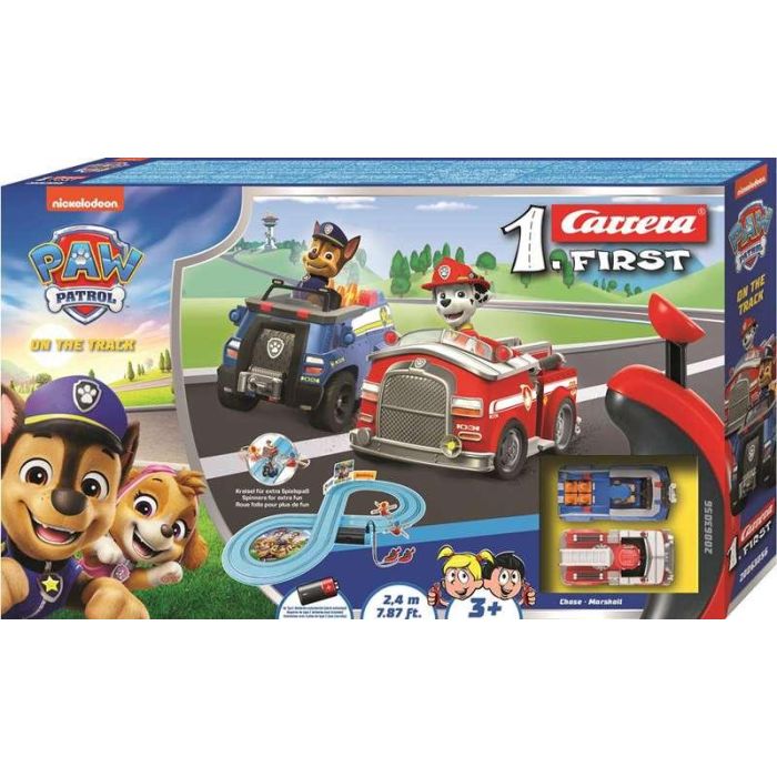 Pista carrera paw patrol on the track (chase+marshall) first race (2,4m) Pista carrera paw patrol on the track (chase+marshall) first race (2,4m)