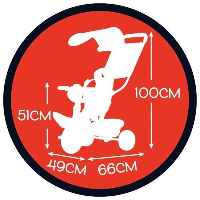 Smoby Triciclo Evolutivo Mickey Classic Paseo Plus para Bebé, Desde 10 Meses a 3 Años, Seguro y Robusto, Fabricado en España 5