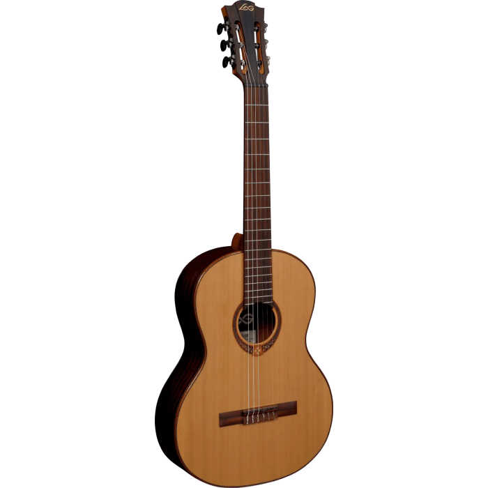 LAG Guitarra Clásica Occitania 118 - Tapa Cedro Rojo Macizo, Acabado Brillante Natural 1