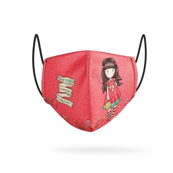 Mascarilla Higiénica de Tela Reutilizable Gorjuss Rojo Mascarilla Higiénica de Tela Reutilizable Gorjuss Rojo