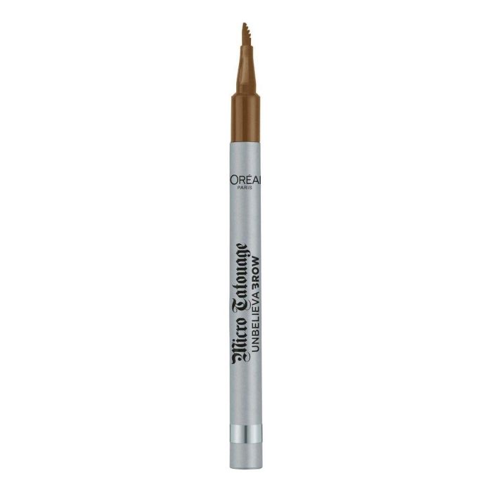 L'Oréal Paris #104-chatain UNBELIEVA BROW Micro Tatouage Perfilador de Cejas Castaño Larga Duración Cepillo Micropunta 4,5ml 2