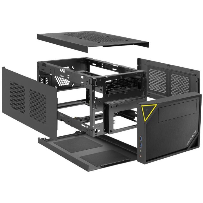 SHARKOON Shark Zone C10 Mini-ITX Caja de PC Negra 8