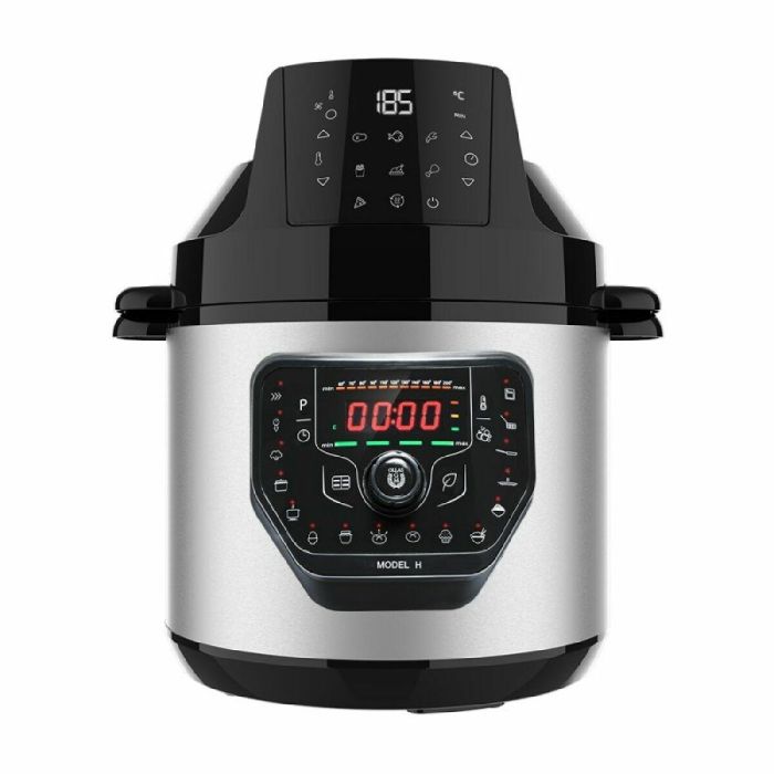 Cecotec 02035 Olla Multi-Cocción 6 L Negra con Air Fryer, 27 Programas, Tapa Abatible, Antiadherente y Programable Cecotec 02035 Olla Multi-Cocción 6 L Negra con Air Fryer, 27 Programas, Tapa Abatible, Antiadherente y Programable
