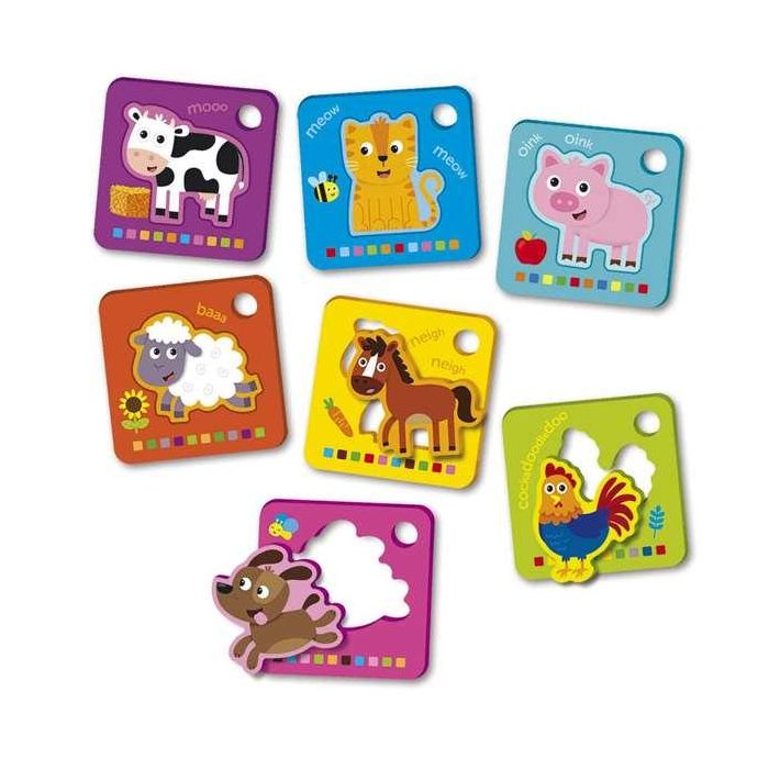 Reig Puzzle EVA Tarjetas Granja con Sonidos y Voces Reales de Animales 2