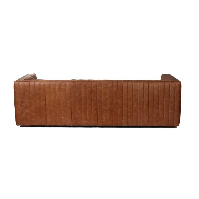 Sofa Urban DKD Home Decor Cognac 92 x 73 x 246.5 cm 4