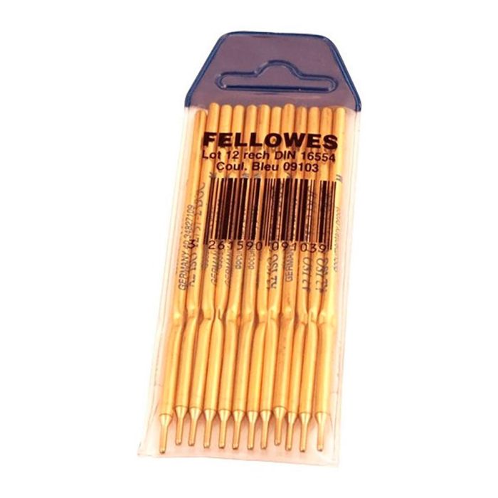 Fellowes Bolígrafo Peana Color Azul Pack 12 Ud
