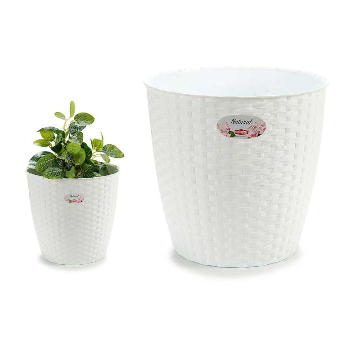 Maceta Natural Blanco Stefanplast 29 cm Diámetro, 26.5 cm Alto (6 Unidades) Maceta Natural Blanco Stefanplast 29 cm Diámetro, 26.5 cm Alto (6 Unidades)