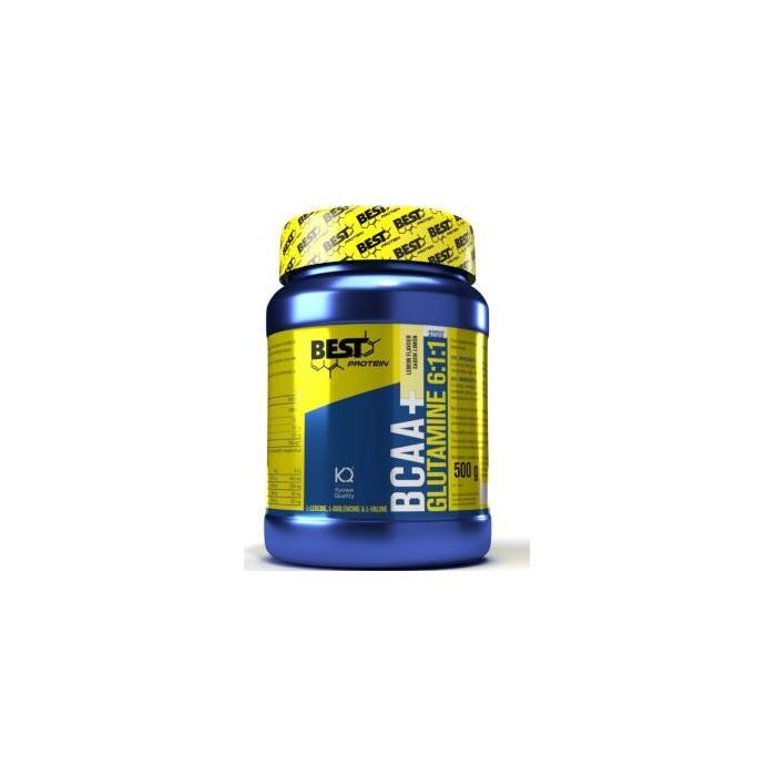 BEST PROTEIN BCAA + Glutamina Kyowa Quality Limón 500g Polvo Aminoácidos Ramificados