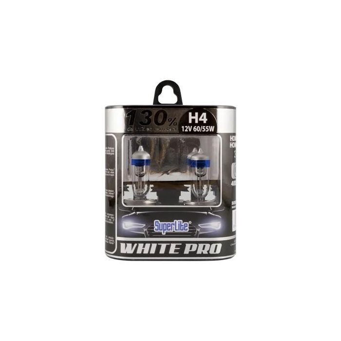 Bombilla para Automóvil Superlite White Pro H4 12V 55/60W 4000K 37R/E4 3