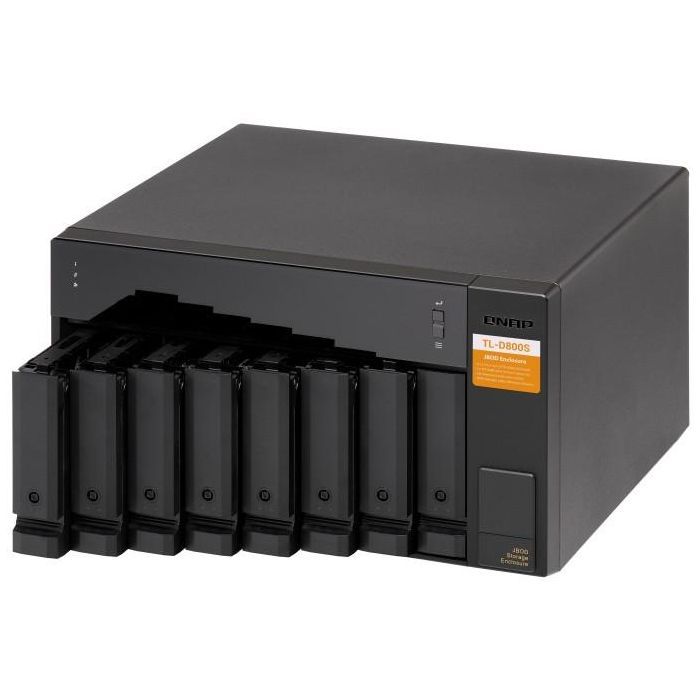 QNAP TL-D800S Unidad de Expansión JBOD de Sobremesa para 8 Bahías SATA de 2.5/3.5" con Hot-Swap 6 Gbit/s 2