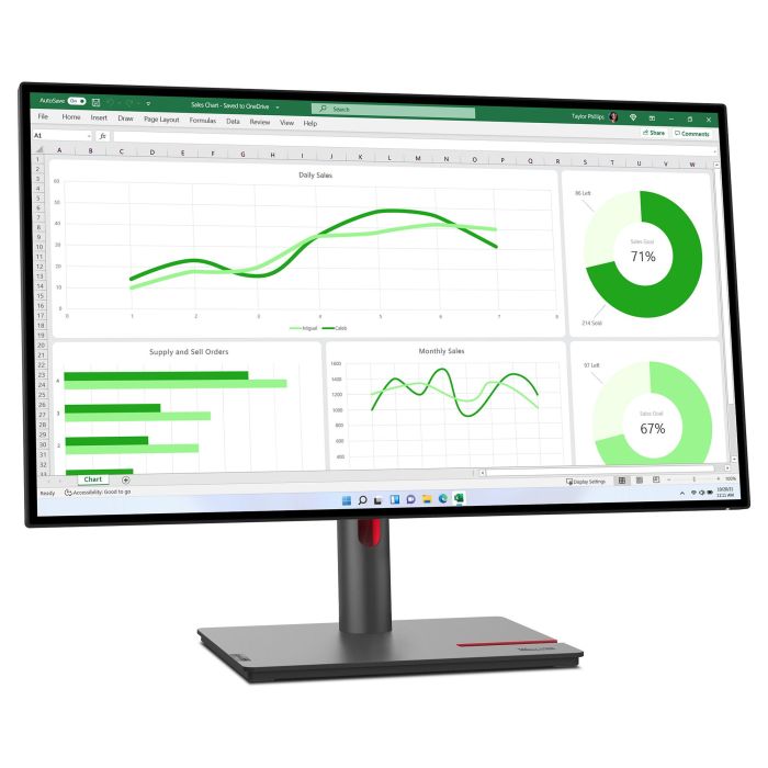Lenovo ThinkVision P27q-30 Monitor 27" (68,6cm) QHD IPS 4ms Negro 5