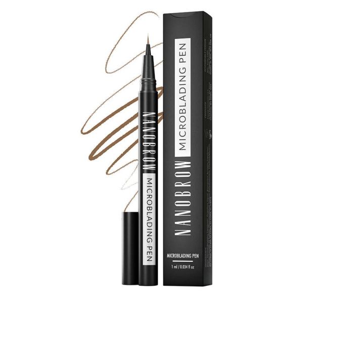 NANOBROW Microblading Pen #Light Brown 1 ml, Lápiz Cejas, Resistente al Agua, 24h, Vegano