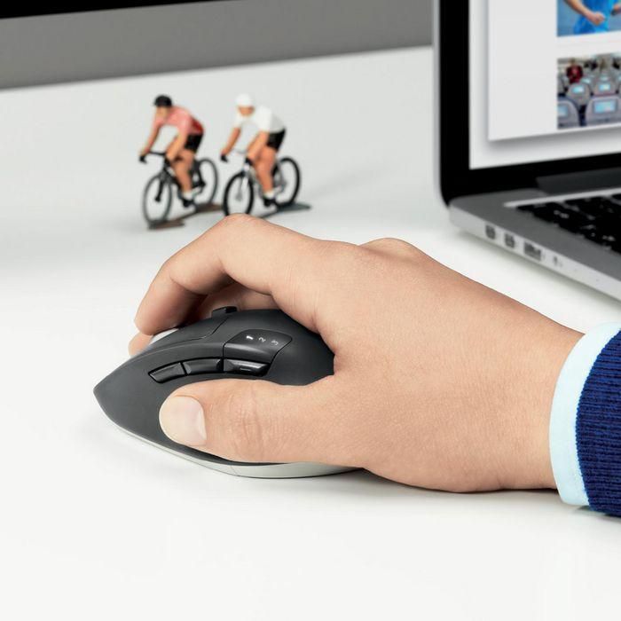Logitech 910-004791 - Ratón Inalámbrico M720 Triathlon Bluetooth y Unifying Multidispositivo 3 PC, 1000 DPI, 8 Botones, 24 Meses Batería 7 Logitech 910-004791 - Ratón Inalámbrico M720 Triathlon Bluetooth y Unifying Multidispositivo 3 PC, 1000 DPI, 8 Botones, 24 Meses Batería 7