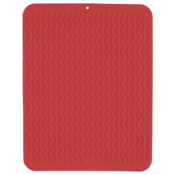 Je cherche une Idee Escurreplatos y Base Fregadero Antideslizante Secado Rápido Amortigua Golpes Gris Rojo Negro 30x40.5 cm 5