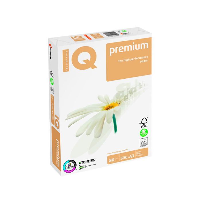 Papel Fotocopiadora Iq Premium Din A3 80 gramos Paquete De 500 Hojas 2