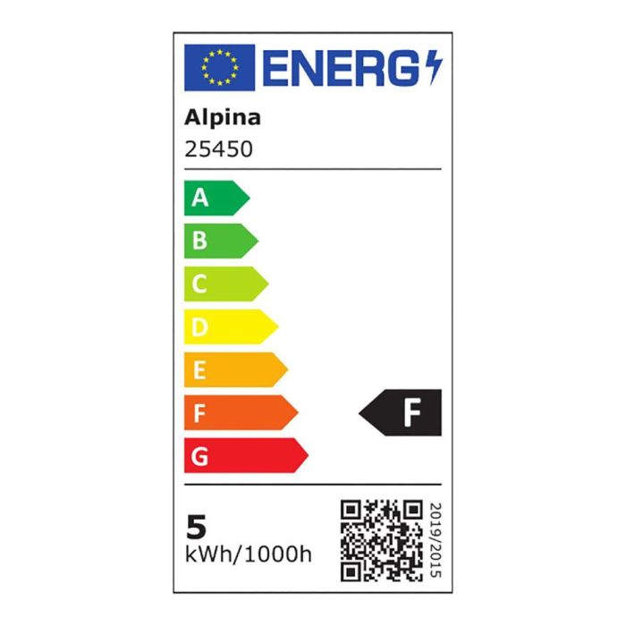 Alpina Bombilla Inteligente LED A60 E27 4.9W 360lm 1800-6500K Wi-Fi Regulable Filamento Trenzado Vintage compatible Alexa Google Home 2