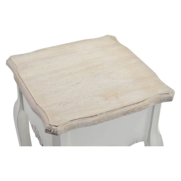 Mesita Auxiliar Tradicional DKD Home Decor Blanco Natural 35 x 80 x 35 cm Set de 2 1 Mesita Auxiliar Tradicional DKD Home Decor Blanco Natural 35 x 80 x 35 cm Set de 2 1