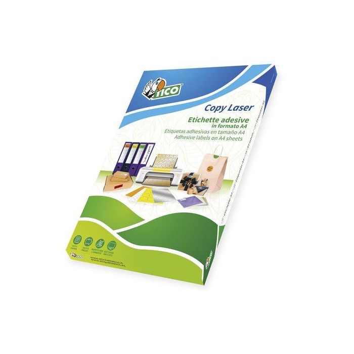Etiquetas Adh.Impr.Tico A4 Copy Laser Caja 100H 52,5X21,2 Mm 5.600 Uds.(Lp4W-5221)