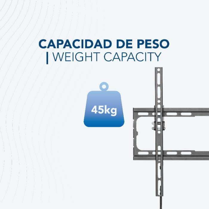 Daewoo Soporte de TV Fijo con Inclinación de 8 Grados, para Televisiones de 32 a 70 Pulgadas y hasta 45 kg de Peso