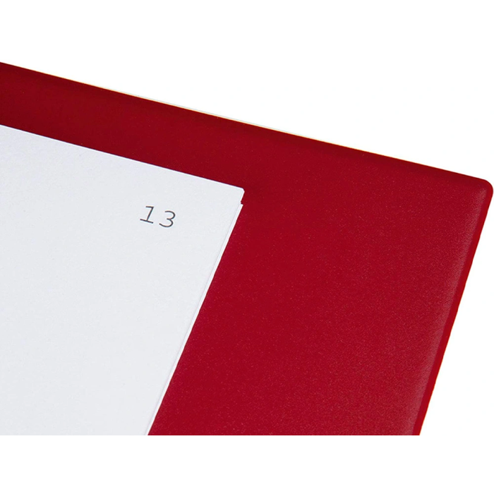 Liderpapel Libro de Actas DIN A4 con 30 Anillas, 100 Hojas Movibles Taladradas y Numeradas, Color Burdeos 2