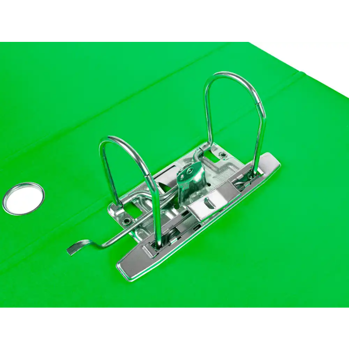 Liderpapel Archivador de Palanca A4 Filing System Forrado Lomo 80mm Verde con Caja y Compresor Metálico 7