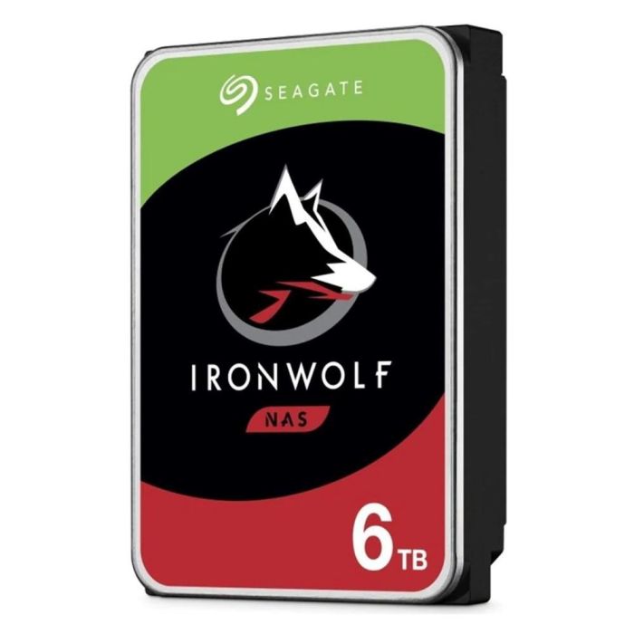 Seagate IronWolf ST6000VN006 Disco Duro Interno NAS 6TB 3.5" SATA III 5400 RPM 256MB Caché para 1-8 Bahías