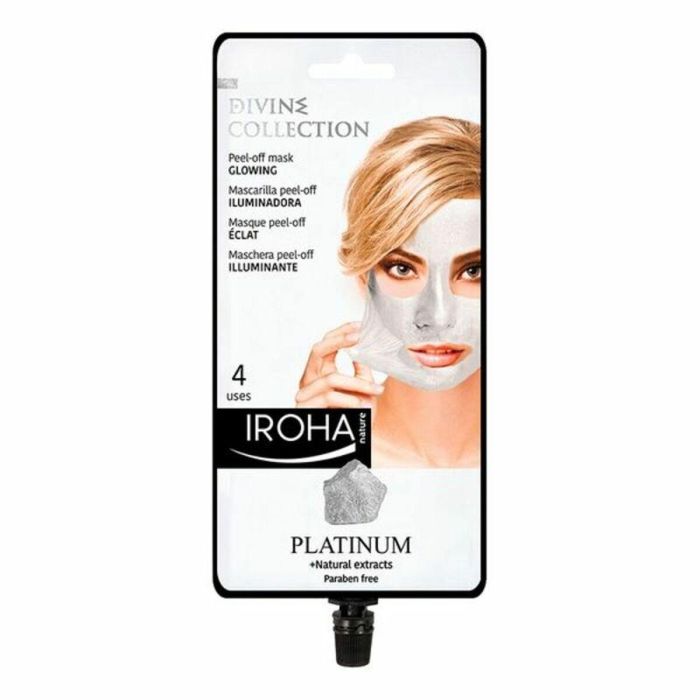 Iroha Mascarilla Facial Peel Off Iluminadora Con Platino