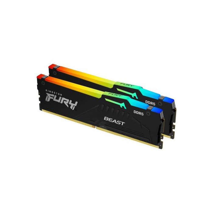 Kingston Technology FURY Beast RGB módulo de memoria 16 GB 2 x 8 GB DDR5 5600 MHz Kingston Technology FURY Beast RGB módulo de memoria 16 GB 2 x 8 GB DDR5 5600 MHz