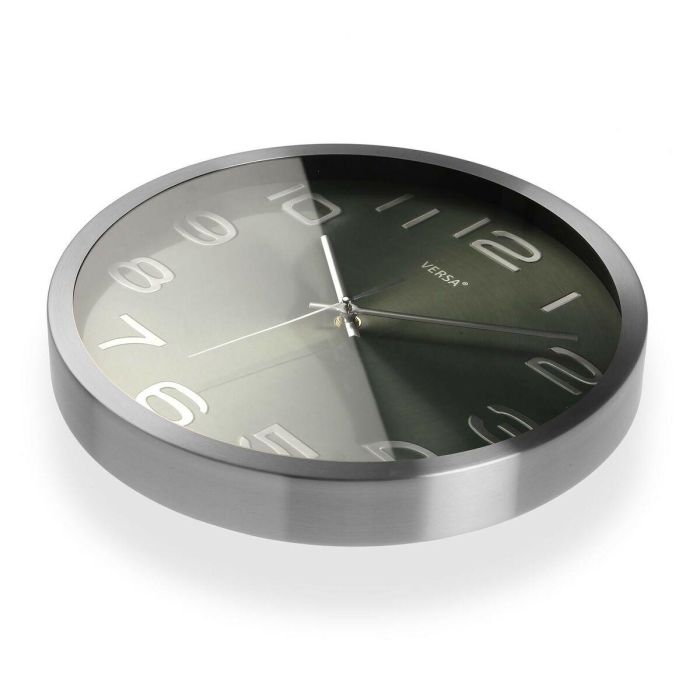 Reloj de Pared Versa Plateado Aluminio (4 x 30 x 30 cm) 1 Reloj de Pared Versa Plateado Aluminio (4 x 30 x 30 cm) 1