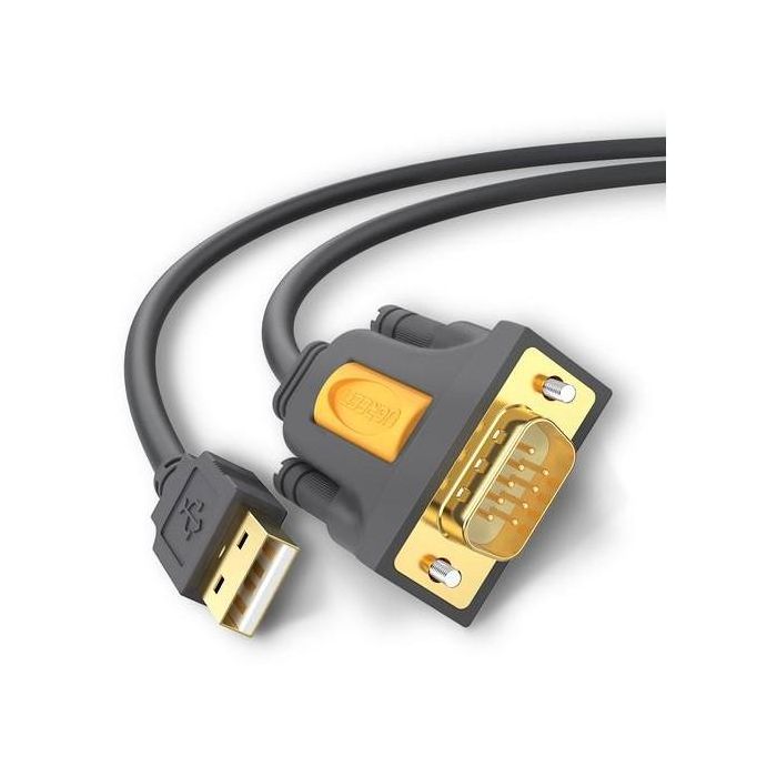 Ugreen Cable Adaptador USB 2.0 a RS232 Serie DB9 de 1m - Conecta Dispositivos RS-232 a USB