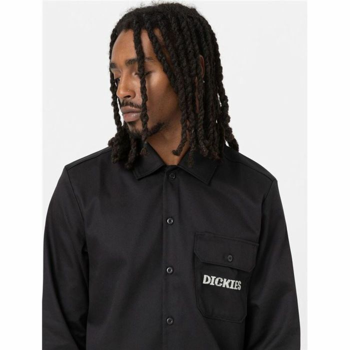 Camisa de Manga Larga Hombre Dickies Wichita Negro 4