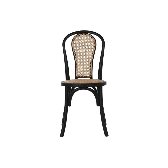 Silla Tradicional DKD Home Decor Negro Natural 42.5 x 89 x 40 cm (2 Unidades) 1 Silla Tradicional DKD Home Decor Negro Natural 42.5 x 89 x 40 cm (2 Unidades) 1