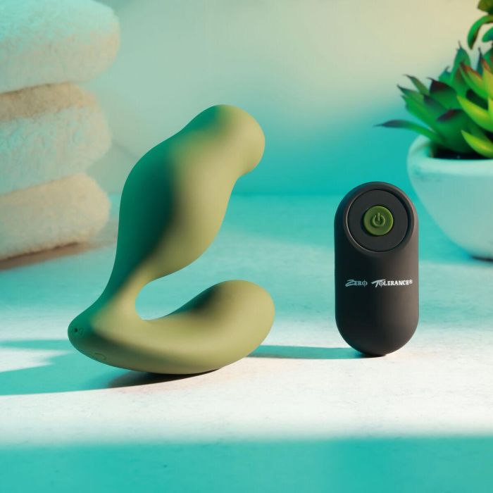 Vibrador anal Zero Tolerance Verde 23
