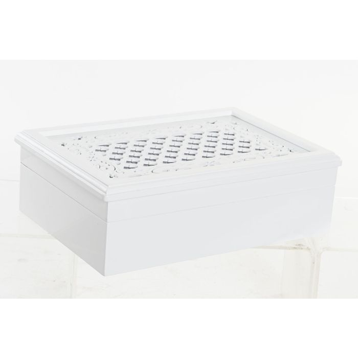 Relojero Romantico DKD Home Decor Blanco Lila 20 x 9.5 x 29 cm 2 Relojero Romantico DKD Home Decor Blanco Lila 20 x 9.5 x 29 cm 2