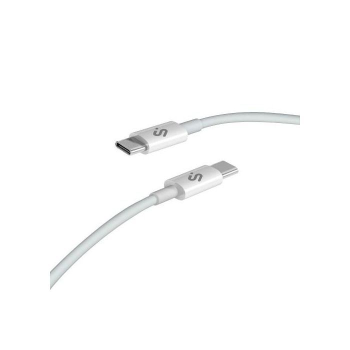 Subblim SUBCAB-C10011 Cable Plus USB-C a USB-C 100W Carga Rápida 480Mbps USB 2.0 E-Marker Trenzado 2m Blanco 6 Subblim SUBCAB-C10011 Cable Plus USB-C a USB-C 100W Carga Rápida 480Mbps USB 2.0 E-Marker Trenzado 2m Blanco 6