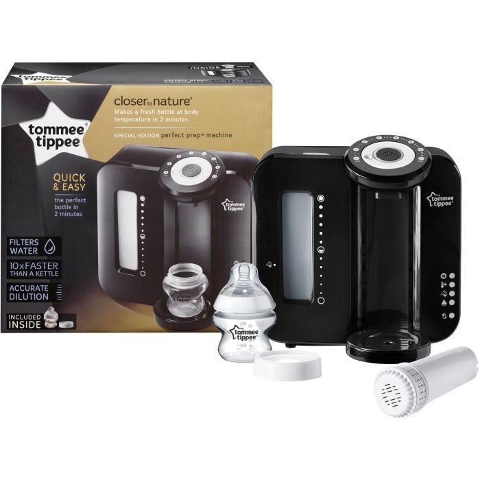 Tommee Tippee Perfect Prep - Preparador y Calienta Biberones Rápido con Función Hot Shot, Agua 37°C en 2 Min, Filtro, Negro 1 Tommee Tippee Perfect Prep - Preparador y Calienta Biberones Rápido con Función Hot Shot, Agua 37°C en 2 Min, Filtro, Negro 1