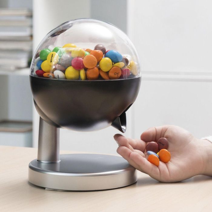 Mini Dispensador Automático de Caramelos y Frutos Secos InnovaGoods 3 Mini Dispensador Automático de Caramelos y Frutos Secos InnovaGoods 3