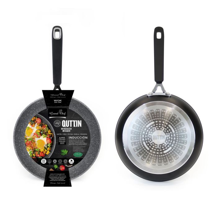 Sartén Wok 28 cm Grandchef Quttin (6 Unidades) 7 Sartén Wok 28 cm Grandchef Quttin (6 Unidades) 7