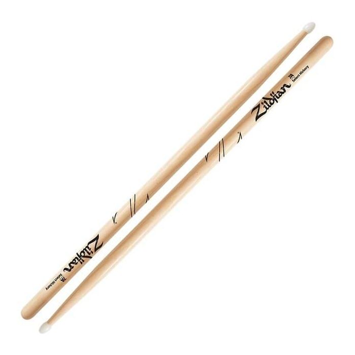 Baquetas Zildjian 7A Hickory Natural Nylon 2 Baquetas Zildjian 7A Hickory Natural Nylon 2