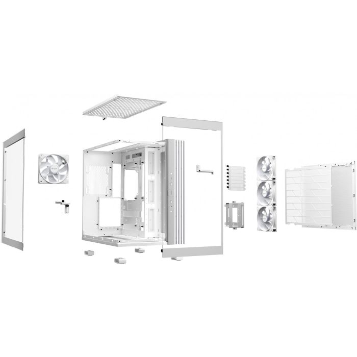 be quiet! Light Base 600 LX White Midi Tower PC con Ventana Lateral, Iluminación ARGB, para Placas Base ATX, micro ATX, Mini-ITX 2