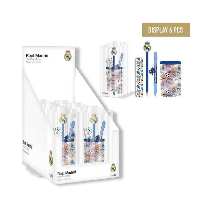 Set de papelería portalápices real madrid talla única 1