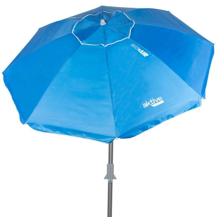 Sombrilla Aktive Azul 220 x 225 x 220 cm (6 Unidades) 6 Sombrilla Aktive Azul 220 x 225 x 220 cm (6 Unidades) 6