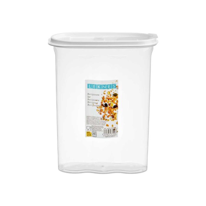 Recipiente Multiuso Cereales Tapa Gris 2,4L Leknes 19X24CM (24 Unidades) 2 Recipiente Multiuso Cereales Tapa Gris 2,4L Leknes 19X24CM (24 Unidades) 2