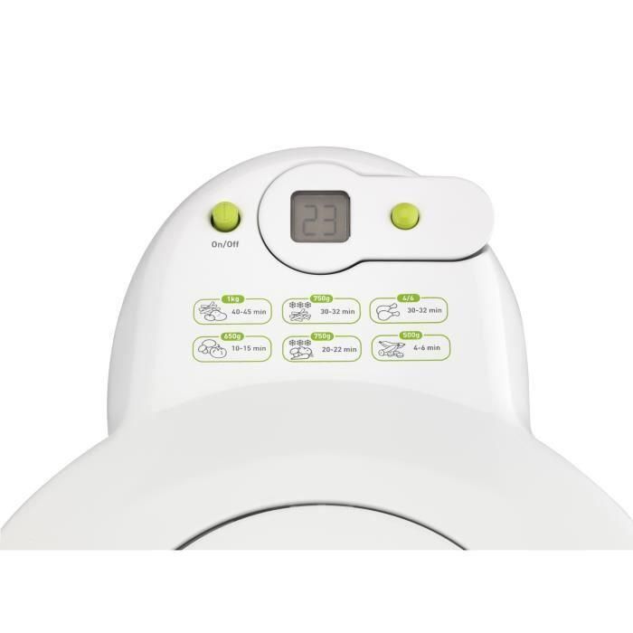 SEB FZ712100 Actifry Electric Fatter sin aceite, 3% de materia grasa, 1 kg de tanque extraíble, 4 personas, hecha en Francia, blanco 2