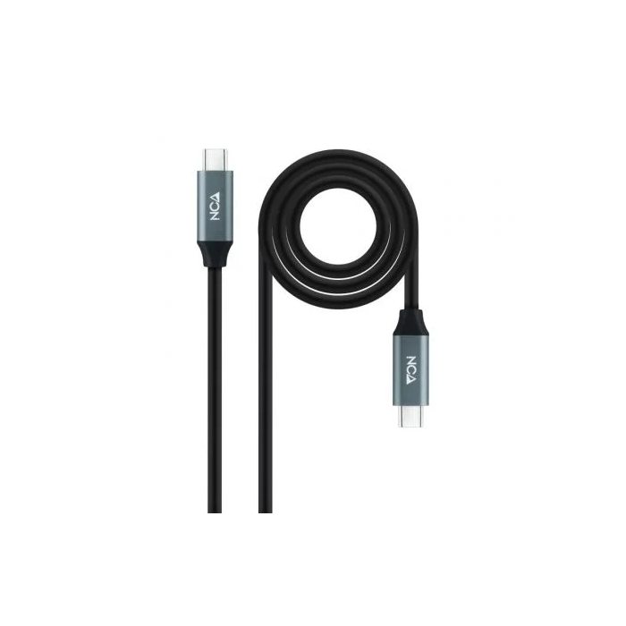 Cable USB-C NANOCABLE 10.01.4301 Negro 1 m (1 unidad) 1