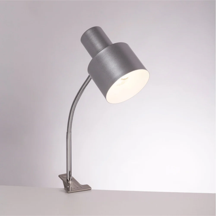 Lámpara de Mesa Flexo Escritorio Acero Pinza Secunderabad [SKD-T1004] 6