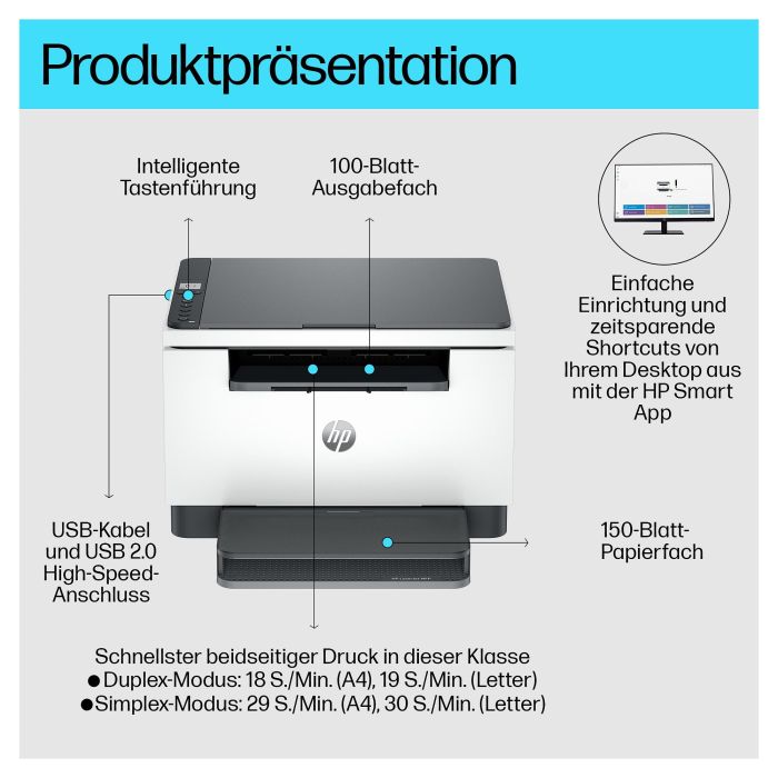 HP Multifunción Láser M234D Monocromo A4 7 HP Multifunción Láser M234D Monocromo A4 7